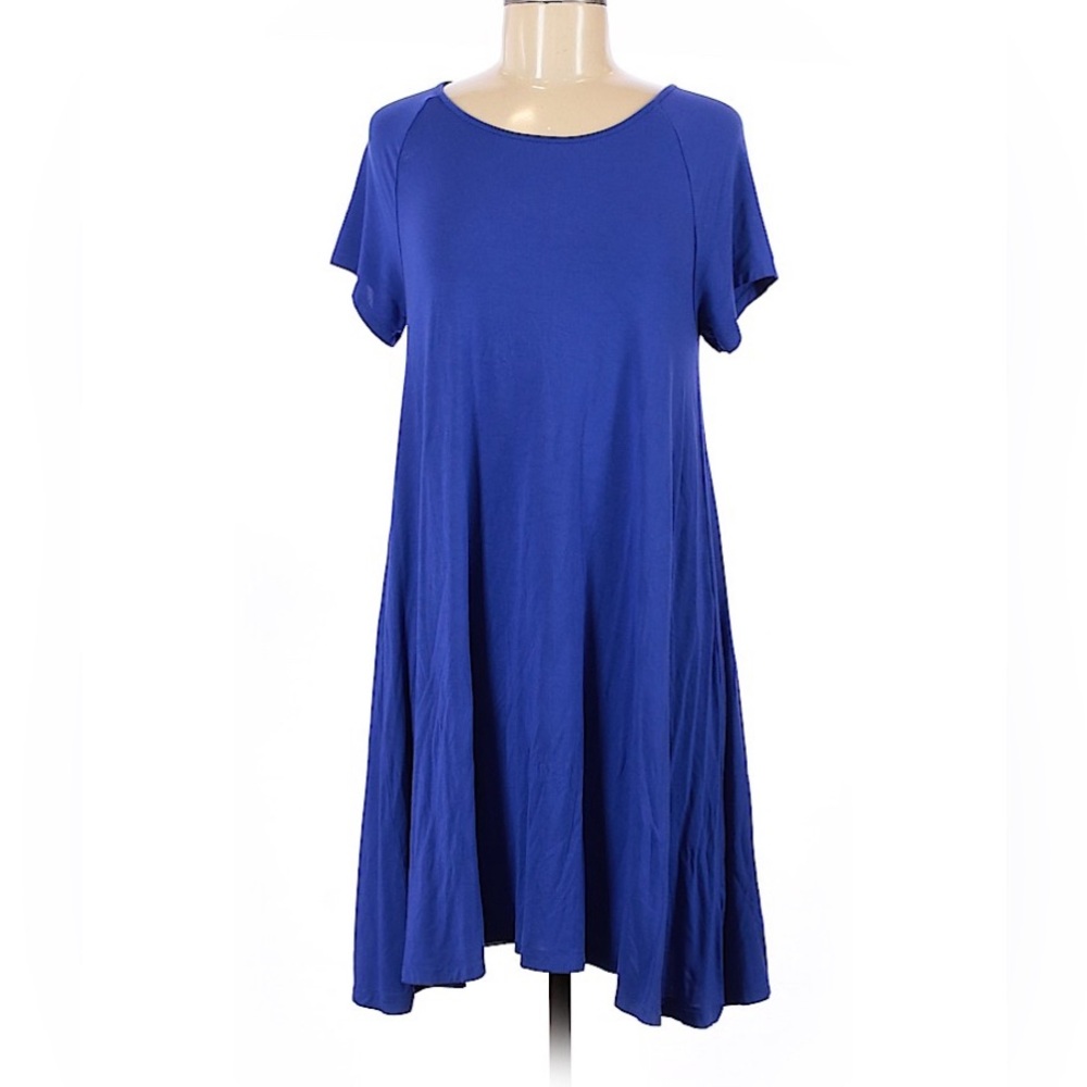 Blue Old Navy knit swing dress M